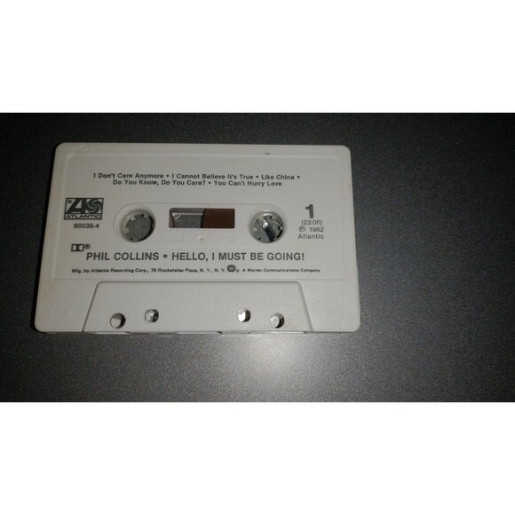 Phil Collins Hello, I Must Be Going! Cassette Tape 1972 Tested and Working - Picture 6 of 6